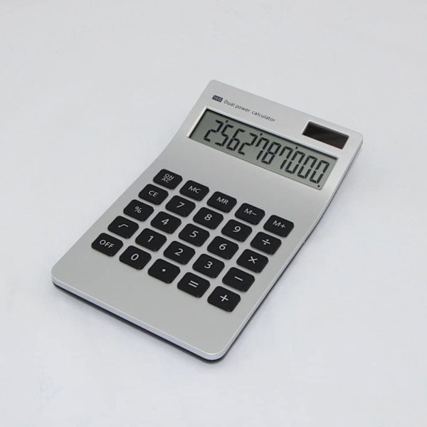 Lommeregner, Slank Elegant Design, Kontor/Hjemme Elektronik, Dobbelt