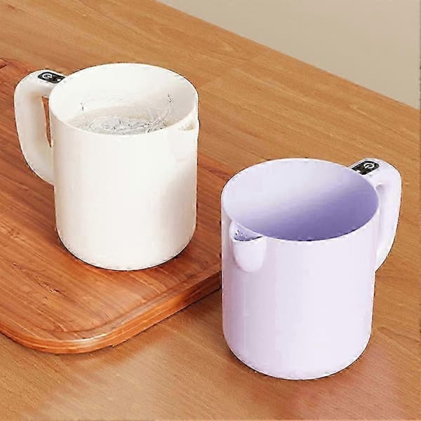 Kompakt og brukervennlig halvautomatisk eggeblander - Multifunksjonell for egg, melk og baking White