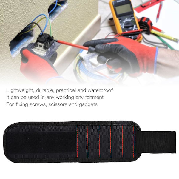 Skruv- och spikhållare för gör-det-själv-projekt, magnetiskt armband med praktisk förvaring, omfattande design för alla yrken, perfekt present till hantverkare