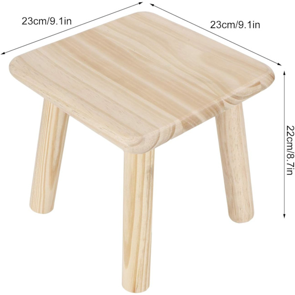 Träpall, fotpall sadelpall