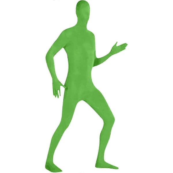 Heldragt til komedieudklædning, Second Skin-dragt til festlige begivenheder Green XXL