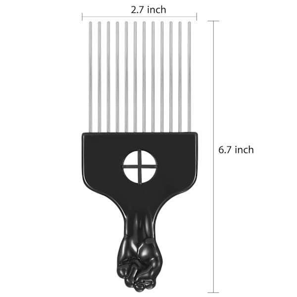 3-pack Afrokam Metallplockkam Afrofläta Frisör