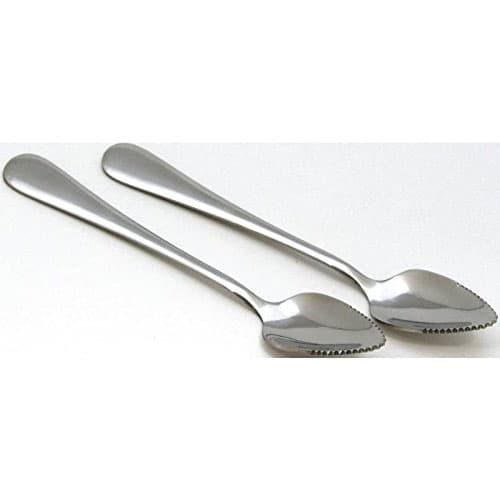 Grapefruitsked, 2-pack, 17,8 cm L, Silver