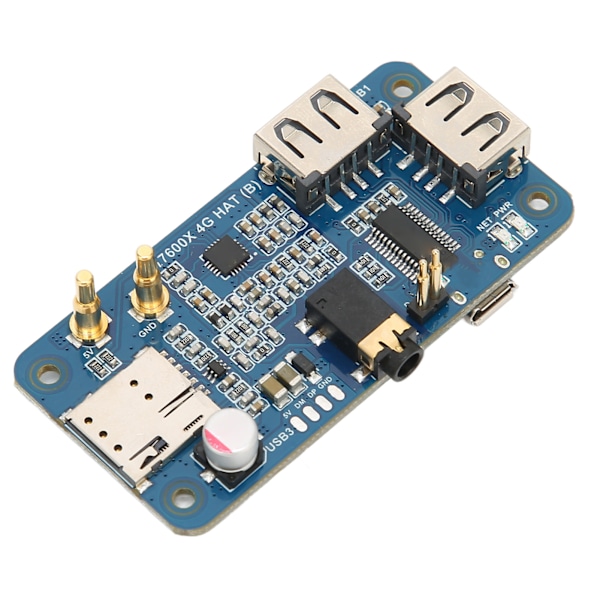 SIM7600GH 4G HAT 4G 3G 2G Stöd GNSS Positionering Global Frekvensband Datortillbehör för Raspberry Pi