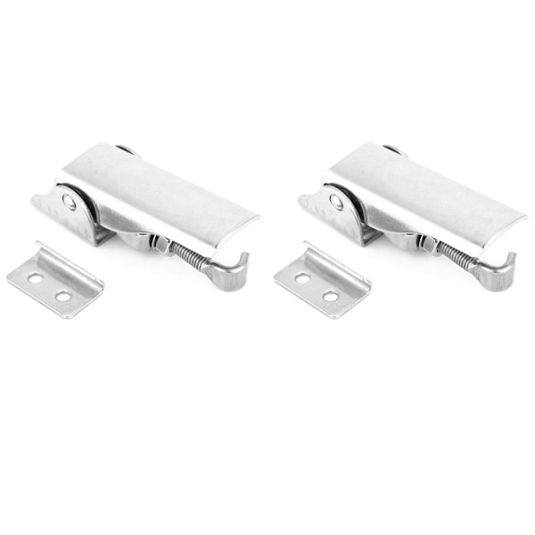2 stk. Hasp Latch Galvaniseret Jern Skjult Justerbar Toggle Latch Klemme til Sugningsføder