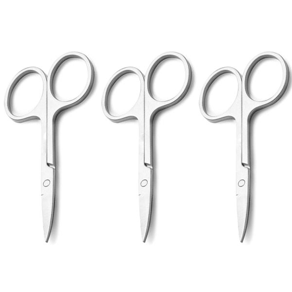 Curved and Rounded Facial Hair Scissors for Men - Mustache,