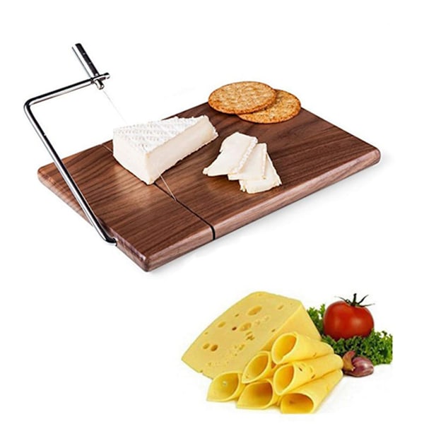 Cheese Grater Board Wire Butter Cutter with Non Slip Base Stainless Steel Cheese Grater