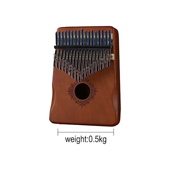 17-tangenters kalimba tommelfingerklaver; stemmehammer, fingerdæksler, tangent