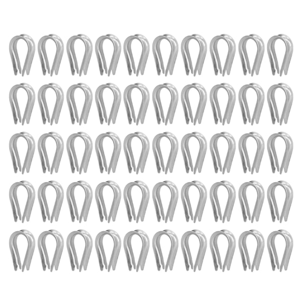 50 stk. Wire Rope Thimble i rustfritt stål, kabelriggverktøy for skipsbygging (M10 (10 mm))