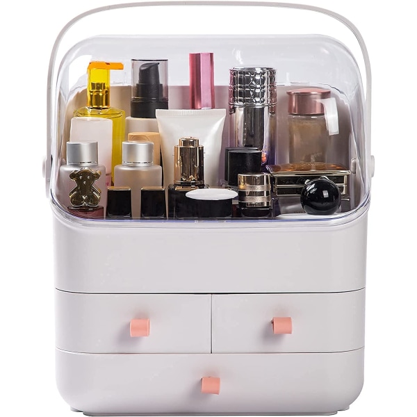 Makeup Organizer, Vattentät & Dammtät Kosmetisk Organizer Box