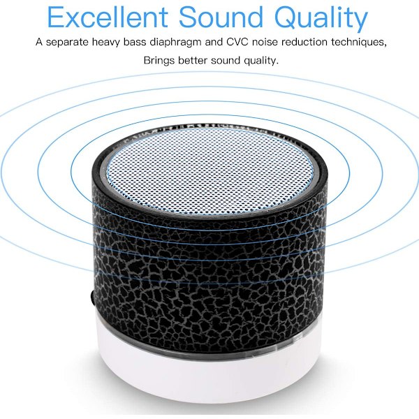Kannettava langaton minikokoinen Bluetooth-kaiutin, AI Super Bass Stereo Re