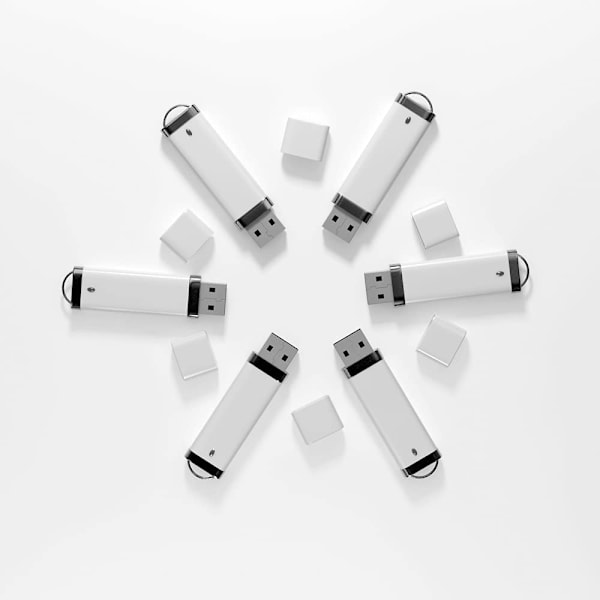 64GB USB-nøgle U-disk Mini Fashion Memory Stick USB3.0 Drive Pen Drive til dataopbevaring og fildeling Hvid