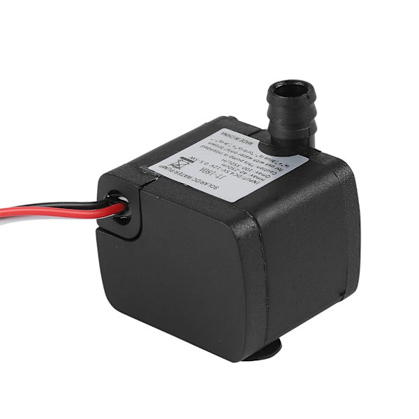 12V DC Vandpumpe 300L/H Flow 1800 Omdrejninger/Minut Hurtig Varmeafledning Mini DC Pumpe