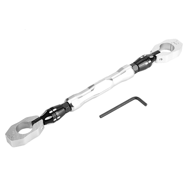 Justerbar Motorcykel Balans Crossbar 7/8\" 22mm Styre Förstärknings Spak (Silver)