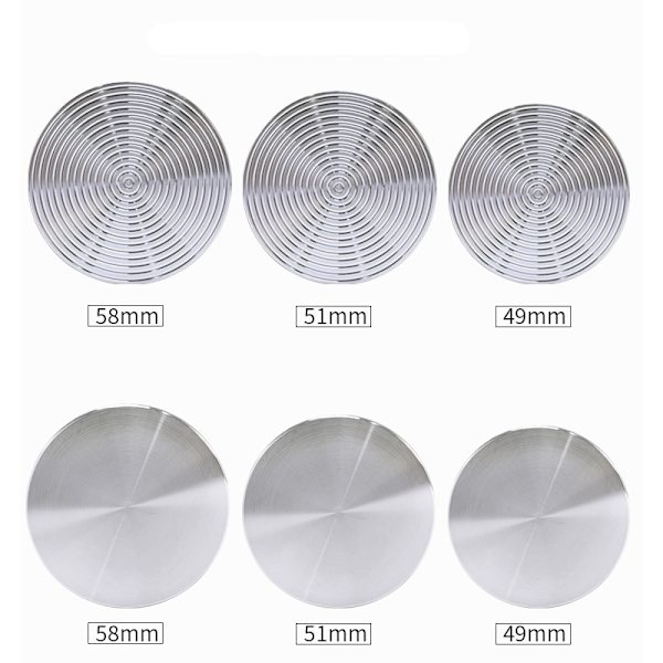MICCK Kahvitamperi 49mm/51mm/58mm Pyörre Tasainen Pohja Aalto