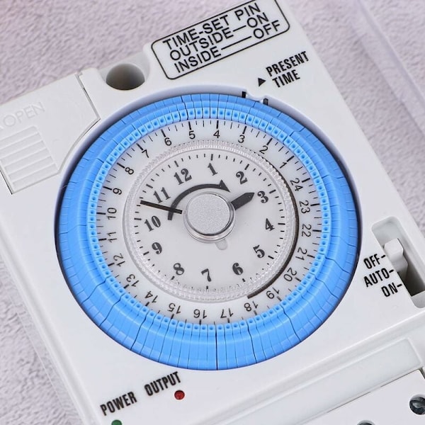 12VAC/DC mekanisk timer - Bärbar och exakt för kök och utomhusbruk