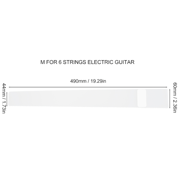 Gitar Fingerboard Støvbeskyttelse Universal Beskyttelse Støvfritt Plate PE Instrument Tilbehør M for Elektriske Gitarer