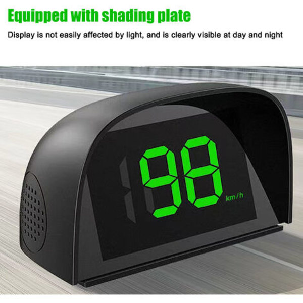 Bil Head Up Display GPS Digital Hastighetsmätare för Bilar Lastbilar