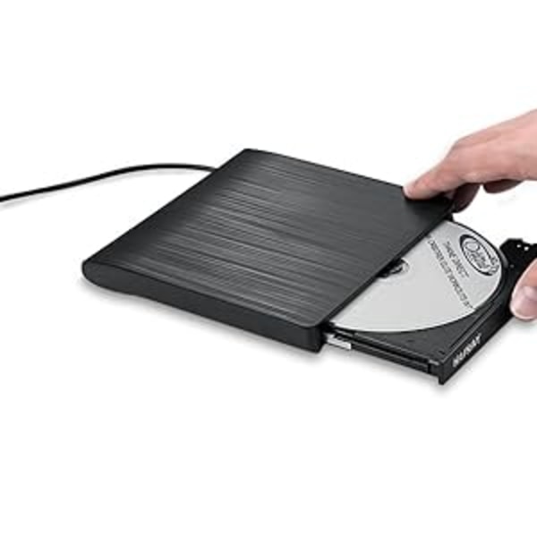 Extern CD DVD-enhet, USB 3.0 bärbar CD DVD +/-RW-enhet Ultratunn CD DVD ROM-brännare CD DVD-spelare