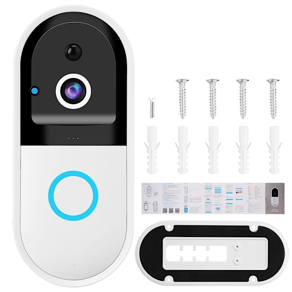 WiFi Smart Remote Intercom Videodørklokke Infrarød Hjemmesikkerhedssystem