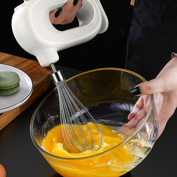 Sladdlös elektrisk handmixer för hushåll, USB-laddningsbar handhållen