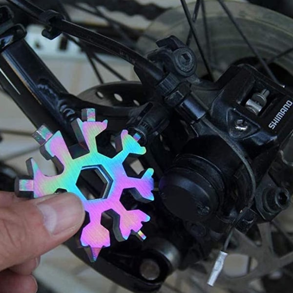 Snowflake Multi Tool, Snowboarding Skruvmejsel Kompakt Snowflake Multicolor