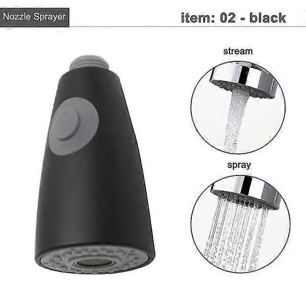 Kitchen Faucet Spray Nozzle Pull-Out Shower Spray Head G1/2 Faucet Accessory [db] 02 black