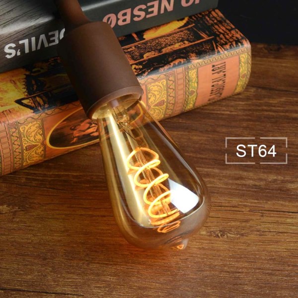 COB LED Filament Edison pære Dekorativ Edison lampe E27 1