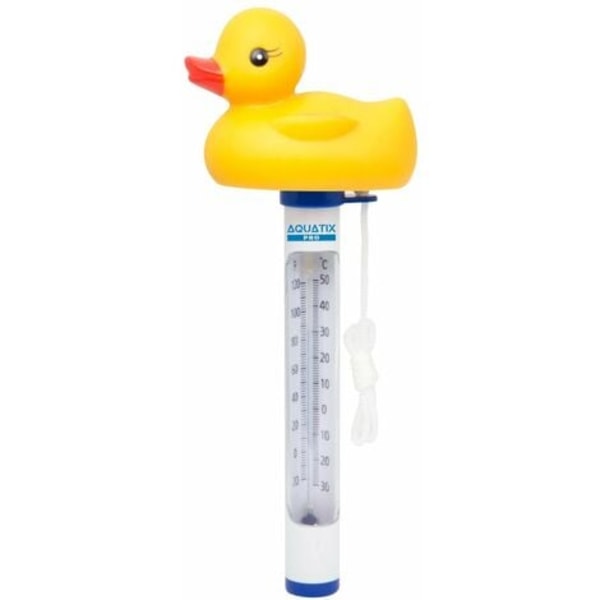 Shatter Resistant Floating Pool Thermometer with Lanyard for