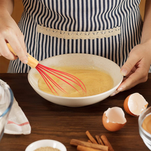 Tregrepp silikon husholdnings eggvisp silikontråd