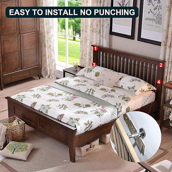 4 Pieces Adjustable Threaded Bed Frame Anti-Shake Tool, Headboard Anti-Shake Tool for Beds Cabinets Sofas (47-64mm)[TT]