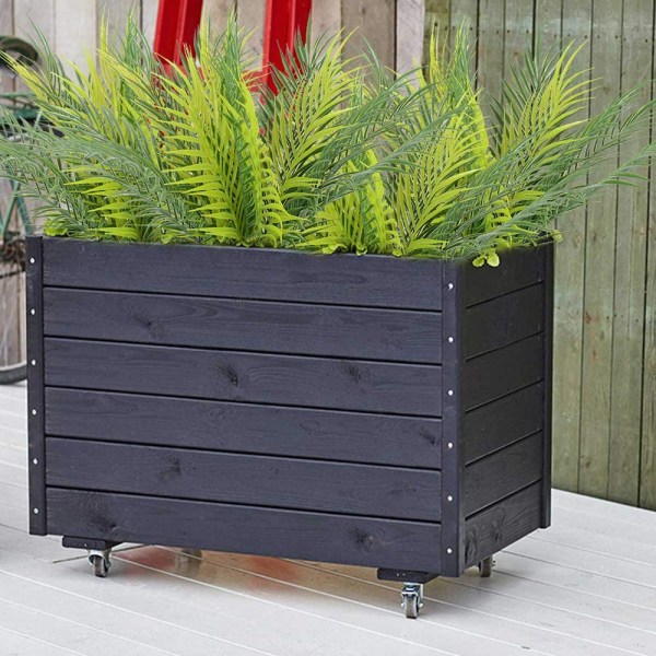 2 pakke kunstige treblader Tropiske planter Faux Fake Frond Pl