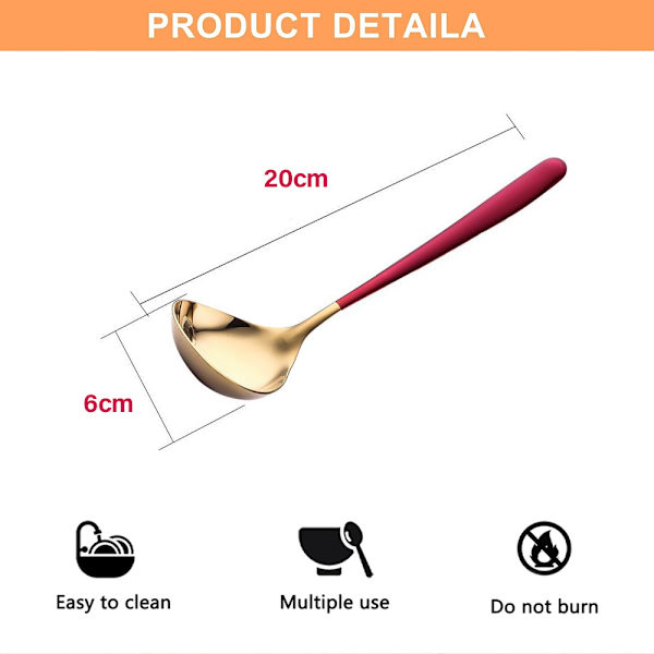 Rustfrit dyb nudelske, bestik store suppeskeer,