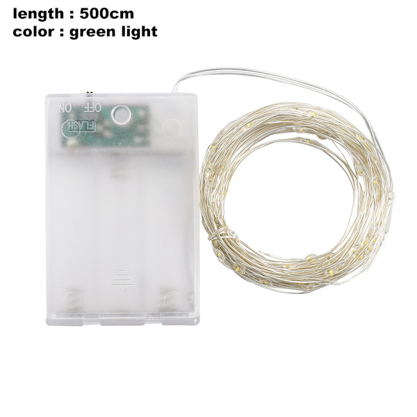 Mini ljusslinga Fe-ljus 16,4ft 50 LED-lampor med fjärrkontroll