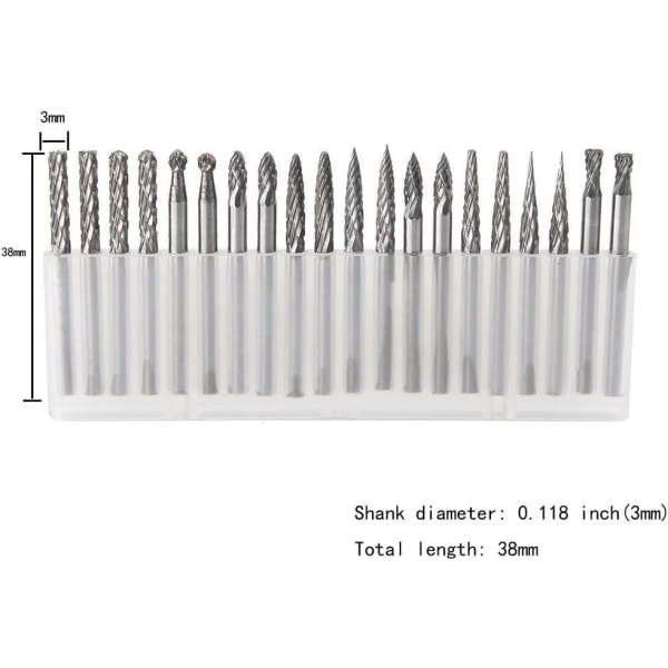 Solid Carbide Burr Set Shank Tungsten Carbide Rotary Files Burrs