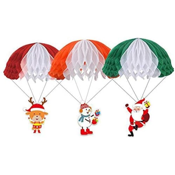Jultomtens fallskärm Jul fallskärm Hängande Fly
