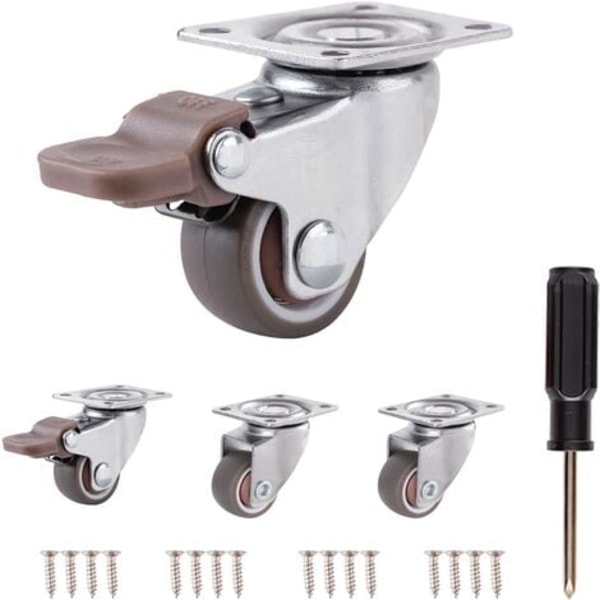Rose-Castors för möbler Swivel Castors för möbler