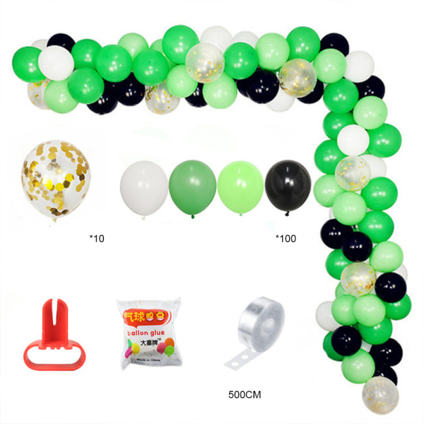 Ballonggirlangbåge Kit Guld Konfettiballonger Set för