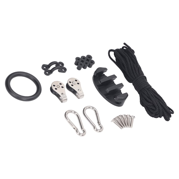Kajak Ankertov Kit med Nylonring Stål Thimble Kajak Båd Ankerline til Fiskeri Camping