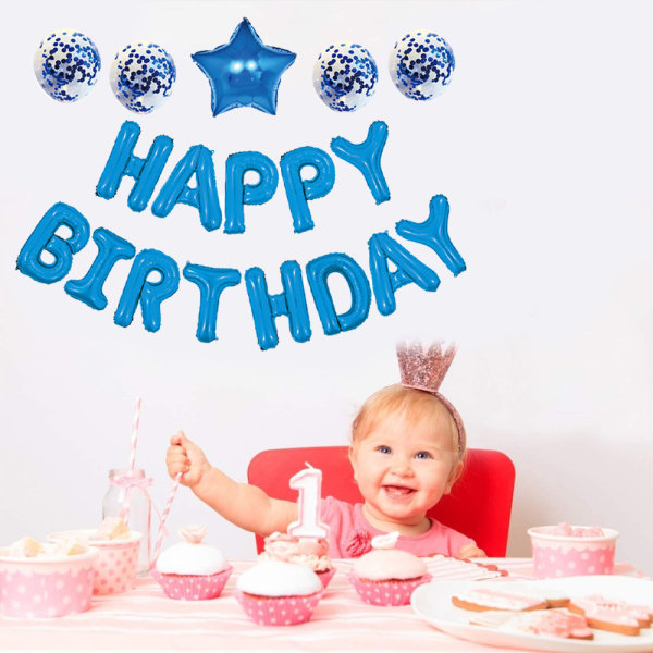 Gratulerer med dagen Ballonger Dekorasjoner sett Ballonger Banner for