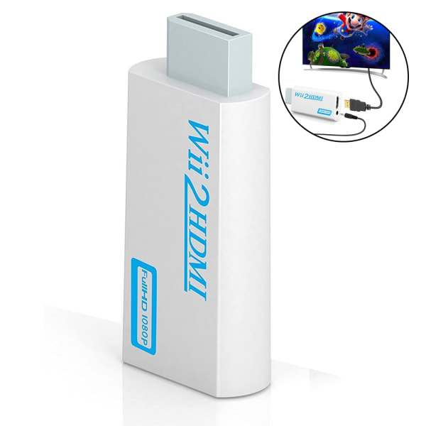 Wii Hdmi Converter Adapter, Wii till Hdmi Connector Output Video