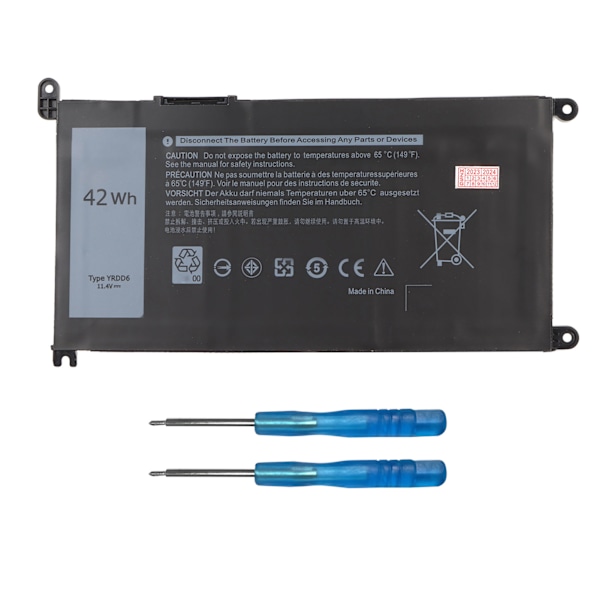 Laptop-batteri erstatning YRDD6 42Wh for Dell Inspiron 15 3000 15 5000 P93G001 VM732 Vostro 3491 5481 5490 1VX1H P93G