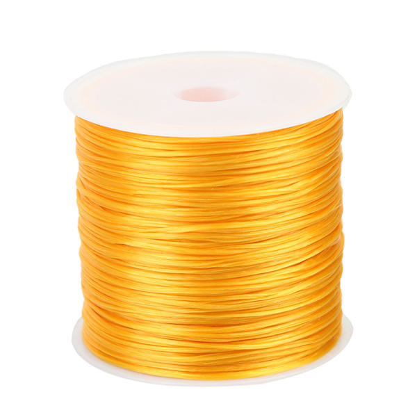 0,8 mm fladt elastisk armbåndssnor til smykkefremstilling, perlearbejde,