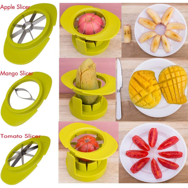 SameTech Easy Kitchen Tool 4-i-1 Frukt Mango Skreller Splitter