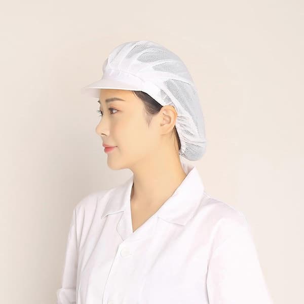 Kokkehatt elastisk nettinghette kjøkken restaurant hotell bakeri uniform servitør arbeidshodeplagg catering matlagingshette verkstedhette Full cloth 106 blue