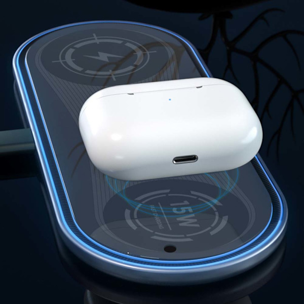 Telefonoplader Kompatibel Opladningsstativ ， 15W Ambient Light