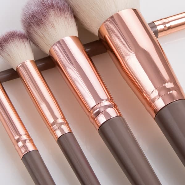 Makeupbørste Professionel 16 stk Makeupbørstesæt Makeup Toilettaske Børstesæt