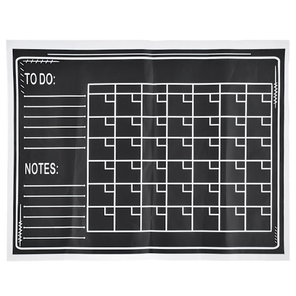 Inramad Magnetisk Krittavla Månadskalender, Idealisk För Hemmaundervisning, Dekorativ Design Med Självhäftande Baksida, 45X60Cm