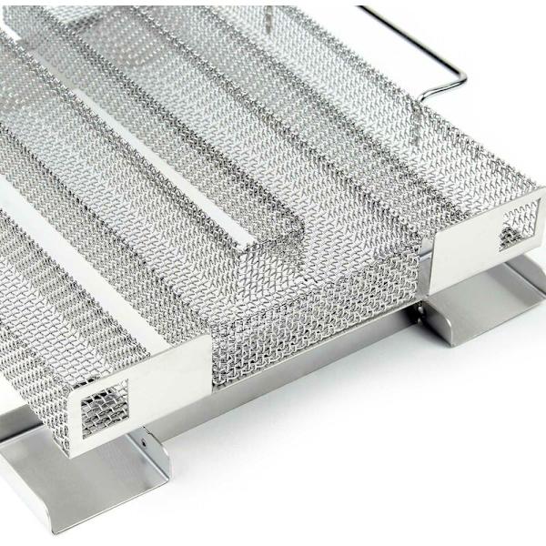 Kold Røgsgenerator 22,5x21x5cm Rygning Rygehus Fint Stål BBQ Ryger Tilbehør
