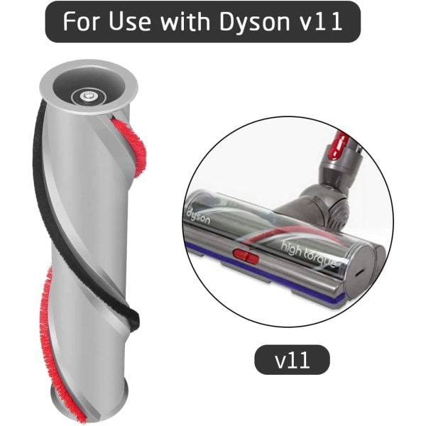 Børsterulle for Dyson V11 støvsuger, børsterulleholder